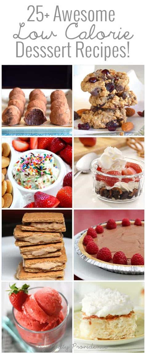 Make a batch of one of these treats on the weekends, and dole them out to yourself or your family members. 25+ Amazing Low Calorie Dessert Recipes! - Pretty Providence