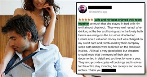 Amazingly beautiful fit brunette wife caught her husband cheating so she had to get her revenge. A Man Posts Epic Review For The Hotel Where he Caught His ...