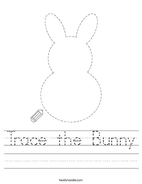 See more ideas about bunny images, cute illustration, tatty teddy. Trace the Bunny Worksheet - Twisty Noodle