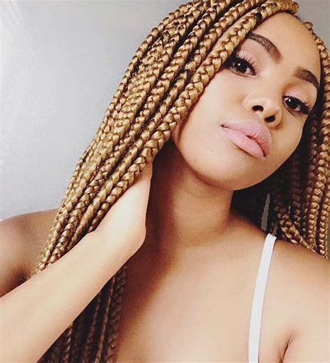 Understand that there is a big difference between shedding and breakage. 23 Cool Blonde Box Braids Hairstyles to Try | StayGlam