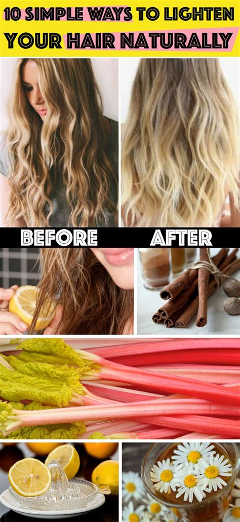 Mix some sea salt in water and apply it to your hair. 10 Amazingly Simple Ways to Lighten Your Hair Naturally ...