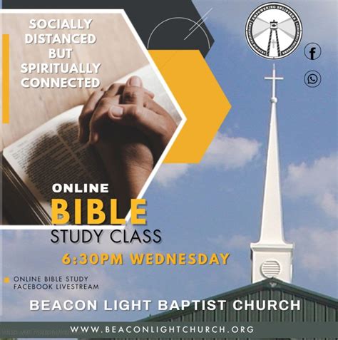 Welcome we hope you will enjoy this study and that it will be profitable for you. Beacon Light Baptist Church