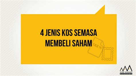 Ketahui 6 perkara penting duti setem terkini 2021 malaysia! Mohd Asri - Cara Kira Kos Beli Saham | Facebook