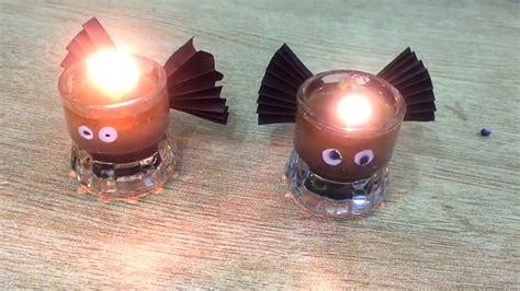 Maybe you would like to learn more about one of these? DIY:bat water candle for halloween/no wax candle making idea - YouTube