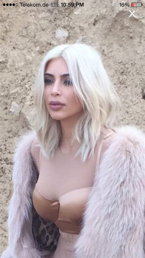 Kim kardashian short blonde hair | Short blonde hair, Kim ...