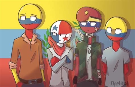 Choose from 280+ colombia venezuela ecuador graphic resources and download in the form of png, eps, ai or psd. "La Gran Colombia" || CountryHumans || By Applitol ...