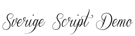 Sverige script demoregular1.000;mans;sverigescriptdemosverige script demoversion 1.000sverigescriptdemosverige script is a trademark of m�ns greb�ck.m�ns greb�ckm�ns. Sverige Script Demo Font - FFonts.net