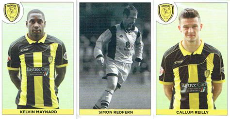 Statistika tijekom karijere (nastupi, golovi, kartoni) i povijest transfera. Football Cartophilic Info Exchange: Burton Albion F.C ...