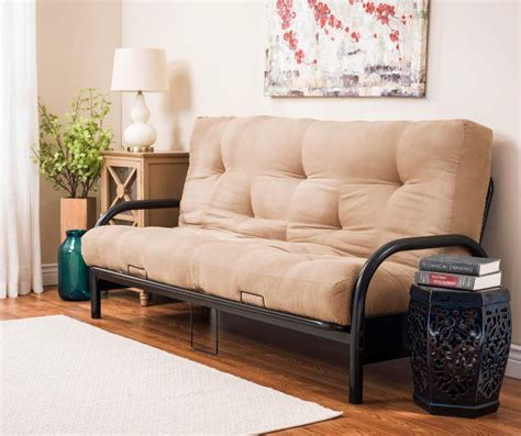 You can get a futon bed for the den, the family room, guest room or even in your child's bedroom. Black Futon Frame and Mattress Collection at Big Lots ...
