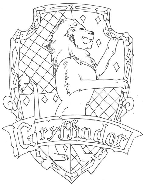 Showing 12 colouring pages related to gryffindor logo. Gryffindor by charr3 on DeviantArt