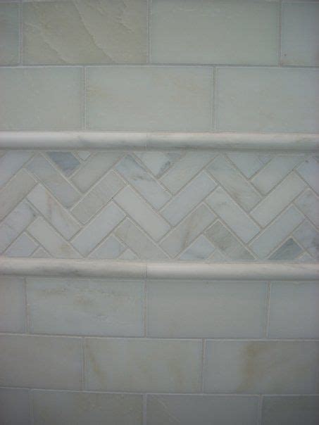 Maybe you would like to learn more about one of these? Accent herringbone with marble subway tiles. The pencil ...