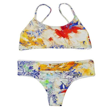 In honolulu, locals and visitors alike hunt down the hottest swimwear at san lorenzo bikinis. LA BOHEME Santorini & Pearl Sport Brief | San lorenzo bikini, Bikinis, High neck bikinis