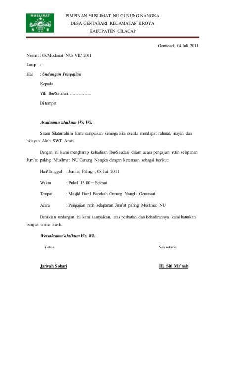 Documents similar to undangan rapat masjid. 5 contoh surat undangan - Brainly.co.id