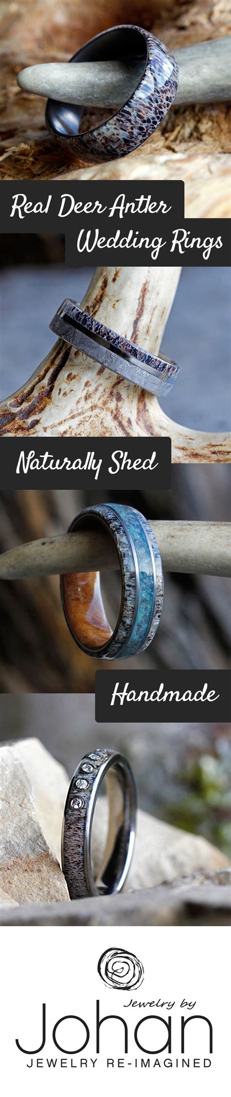 Collects data on the user's navigation and behavior on the website. Real Deer Antler Wedding Rings, Wedding Bands, and Antler ...
