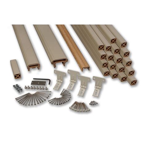 What kind of railing do you use with azek railing? AZEK 72-in Clay Composite Deck Railing Kit at Lowes.com