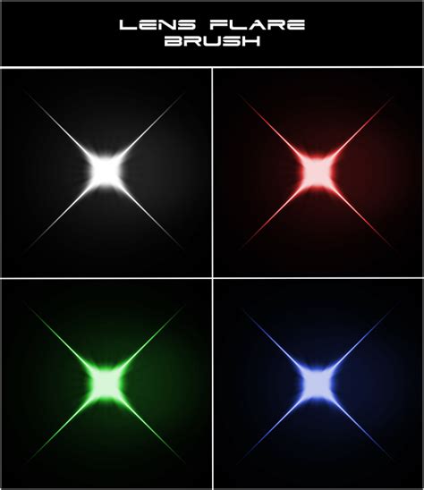 See how to create lens flare brushes. Lens Flare Photoshop Brushes free download