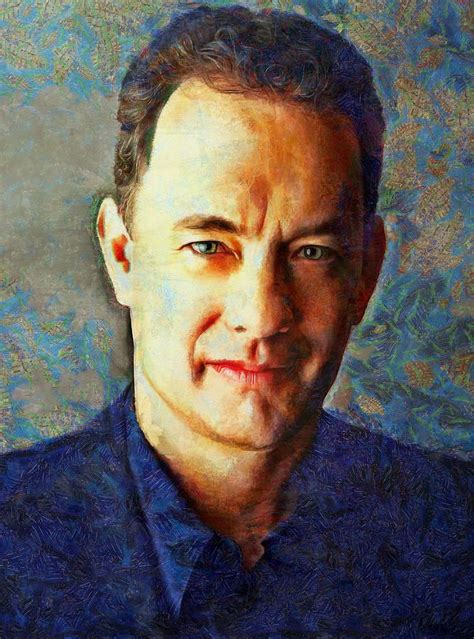 All orders are custom made and most ship worldwide within 24 hours. Tom Hanks Painting | Celebrity art portraits, Hollywood ...