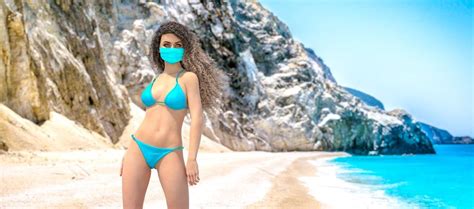 Bir gün bulmuş olduğu antika maskeyi. Wird „Trikini" (Bikini + Maske) der Corona-Sommerhit ...