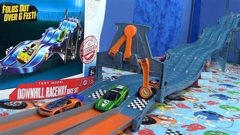 Each episode is centered on a scientific principle that our track builders explore using hot wheels cars and track. Hot Wheels Downhill Raceway Race Set Product Review (Wavy ...