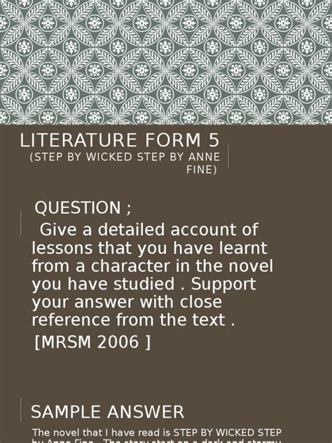 Social work literature review guidelines. Literature Form 5 | Novels | Fiction & Literature