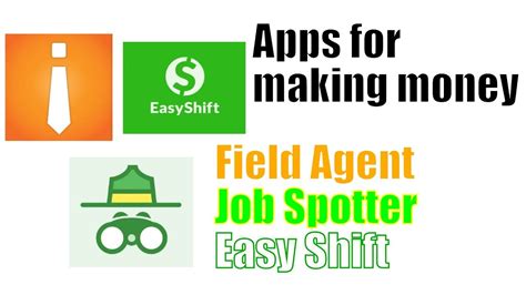 Field agent pays you to complete simple tasks around you and. Apps for making money | job spotter | easy shift | field ...