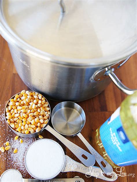 Homemade recipe for kettle corn. Homemade Kettle Corn {Recipe} | Skip To My Lou
