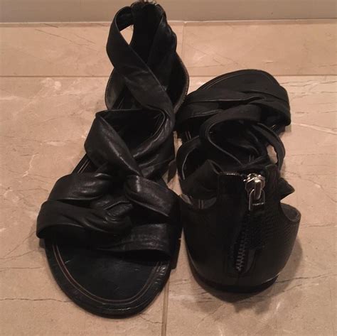 Accion, aventura, romance, harem, misterio nombres asociados: Cole Haan Black Maria Sharapova Wrap Leather Sandals Size ...