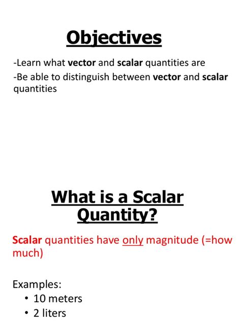 Know the definition, examples and basic concepts about scalars and force is a vector quantity as it is defined by its magnitude as well as direction. Scalar Vector Handout | Velocity | Speed