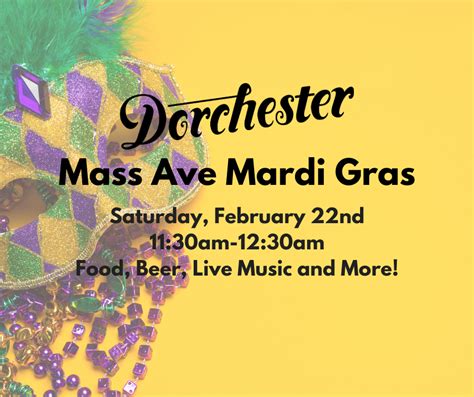 In addition to the lineup remaining relatively similar, all tickets purchased will remain just as valid. Mass Ave Mardi Gras | Dorchester Brewing