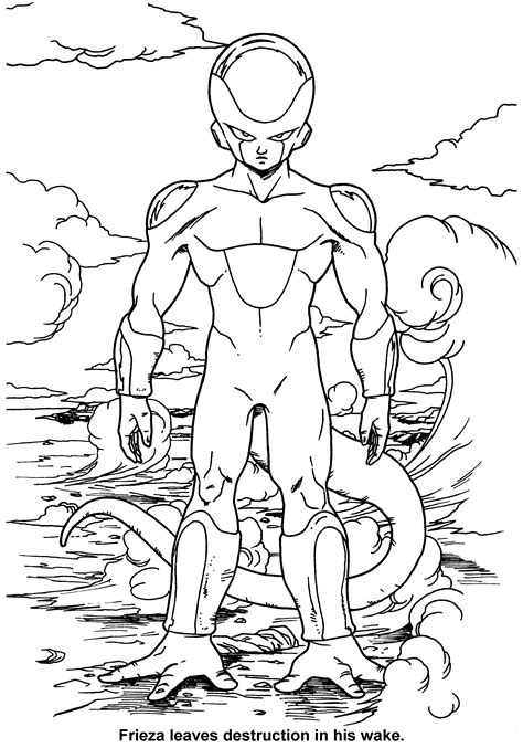 He is a kid whose journey from childhood through. Dragon Ball Z Coloring Page Tv Series Coloring Page ...