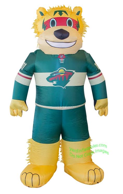 We were able to talk with the minnesota wild and nordy. 7' Air Blown Inflatable NHL Minnesota Wild Nordy Mascot