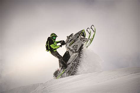 The front curve, or apex, is built so that it mirrors the track's approach angle to the snow to improve forward motion. The Perfect Base Arctic Cat Alpha One 800 | SnoWest Magazine