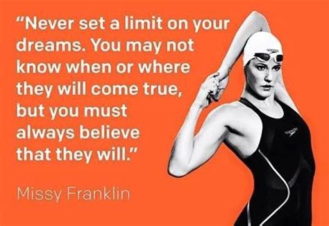 I'll keep you updated the best i can and thank you so much for all your support go usa. - Missy Franklin | Swimmer quotes, Swimming quotes ...