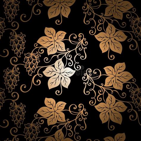 They look so alluring and attractive that it has been widely used by so many designers. Seamless Ornate Floral Pattern With Hop Stock Vector ...