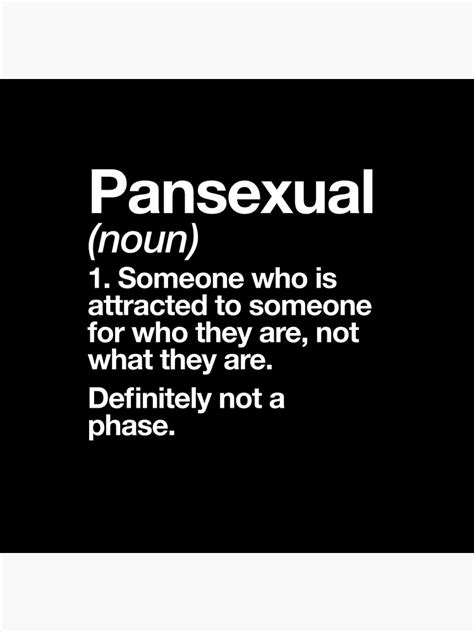 No, but there is some overlap. "Pansexual Definition Funny LGBTQ Pan Pride Design" Floor ...