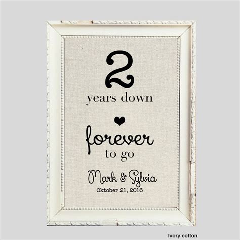 Check spelling or type a new query. 2 Years down - Cotton Anniversary Gift | 2nd Anniversary ...