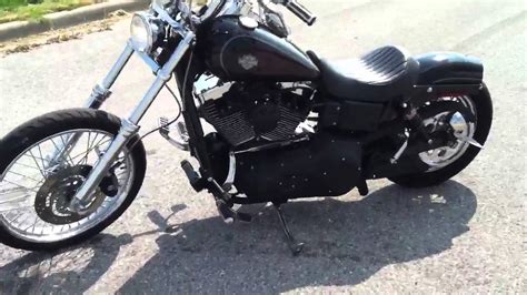 The wide glide model (fxdwg in the harley alphabet) that is the subject of this review is the most stylish of all the dyna glide models. 2004 Harley Dark Custom Wide Glide - YouTube