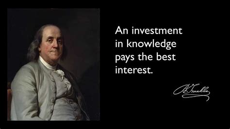 ben franklin and education | Ben Franklin Quote - On ...