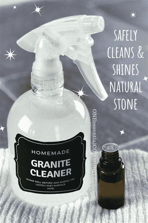 It really makes the countertops sparkle! DIY Granite Cleaner (made with essential oils) | Granite ...