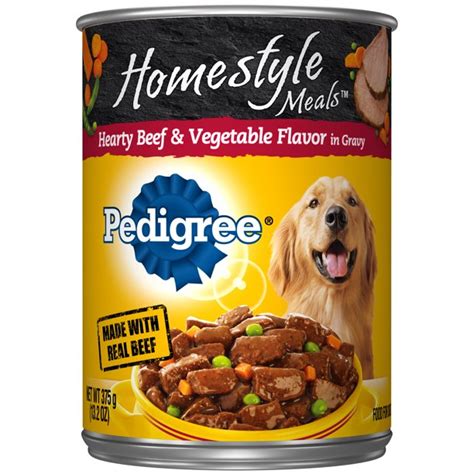 4.6 out of 5 stars with 366 ratings. Pedigree Homestyle Meals Adult Canned Wet Dog Food Hearty ...