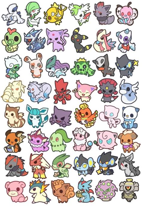 Visages kawaii tableau pokemon animaux manga evoli dessin image. pokemon kawaii - Recherche Google (avec images) | Dessin ...