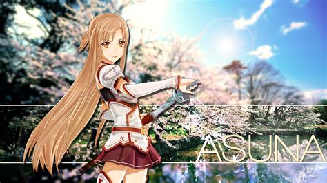 Want to discover art related to asuna? Asuna Cherry Blossoms - Sword Art Online Wallpaper ...