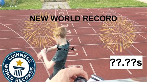 I cannot believe my eyes this is probably the equivalent to bolt's 9.58 worldrecord that was amazing! NEW 400m WORLD RECORD (In crocs) - YouTube
