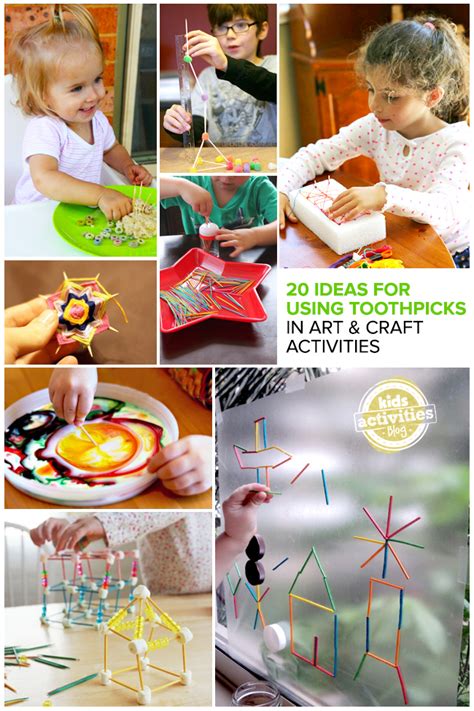 20 Great Ideas for Using Toothpicks in Art and Craft Activities ...