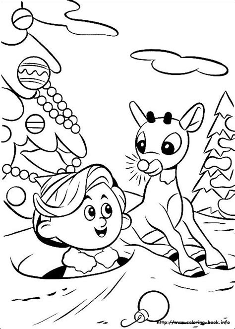 By best coloring pagesaugust 5th 2015. Rudolph the Red-Nosed Reindeer coloring picture | Rudolph ...