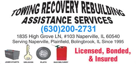 www.TowRecoverAssist.com has you covered day or night ...