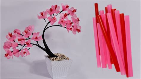 12 june at 19:17 ·. kerajinan bunga sakura sedotan kreatif | make beautiful ...