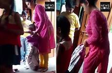 daughter step punishes mom her sack mum