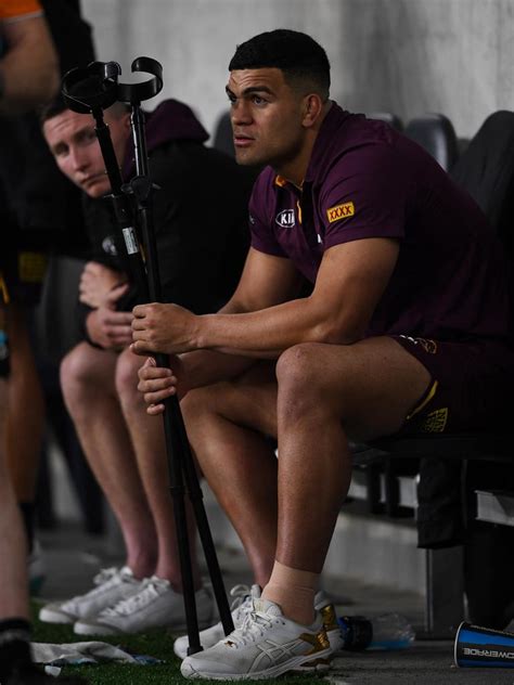 David fifita of the maroons walks from the field after losing game one. David Fifita surgery: Brisbane Broncos and Maroons star ...