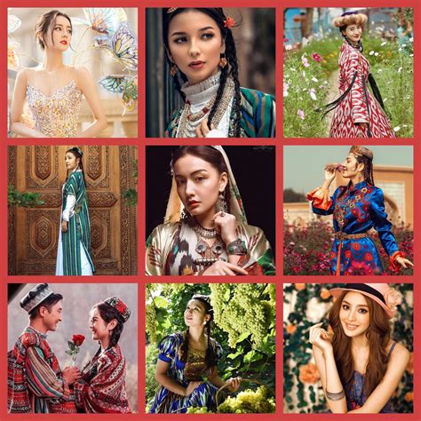 Some Uyghur actresses/models. Uyghur culture is one of the 